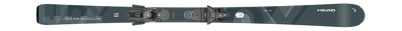 Горные лыжи с креплениями Head e.Pure Joy Antracite SLR + JOY 9 GW SLR 25/26