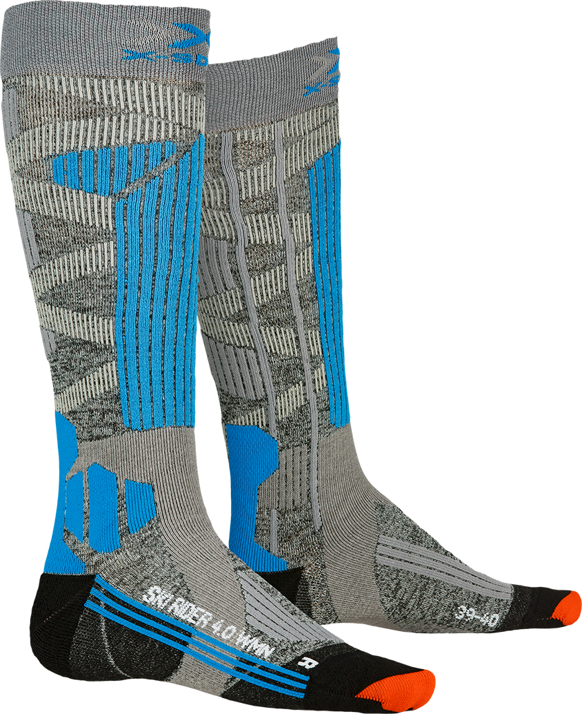  X-Bionic X-Socks Ski Rider 4.0 W (Stone Grey Melange/Turquoise)