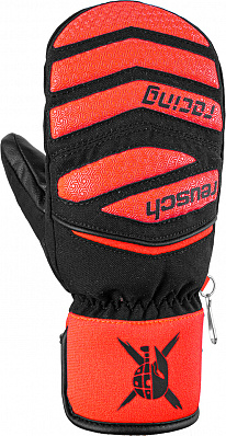  Reusch Worldcup Warrior Prime Junior Black/Fluo Red (Black/Fluo Red)