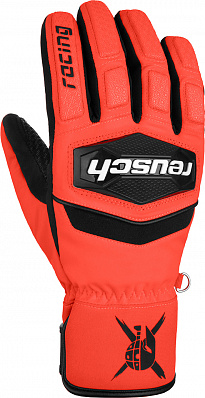  Reusch Worldcup Warrior Junior Black/Fluo Red (Black/Fluo Red)