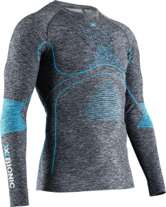 Energy Accumulator Melange Shirt Men (Dark Grey Melange/Blue S)