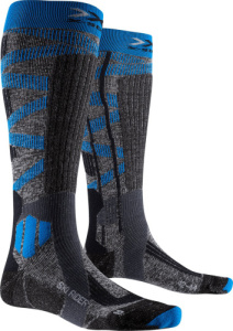 X-Socks Ski Rider silver 4.0 (Stone Grey Melange/Turquoise 45-47)