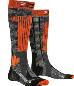 X-Socks Ski Rider 4.0 (Stone Grey Melange/X-Orange 45-47)